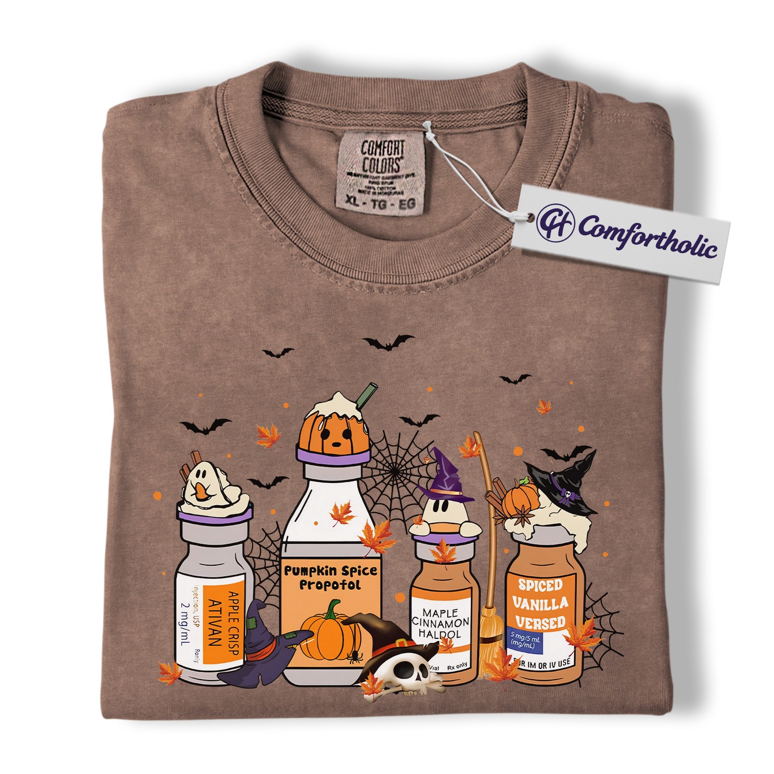 Ghost Nurse Shirt, Cute Halloween Healthcare Worker T-Shirt, Funny Medical Staff Spooky Graphic Tee, Fall Gift for Nurses, RN Comfort Colors Shirt (Copy)