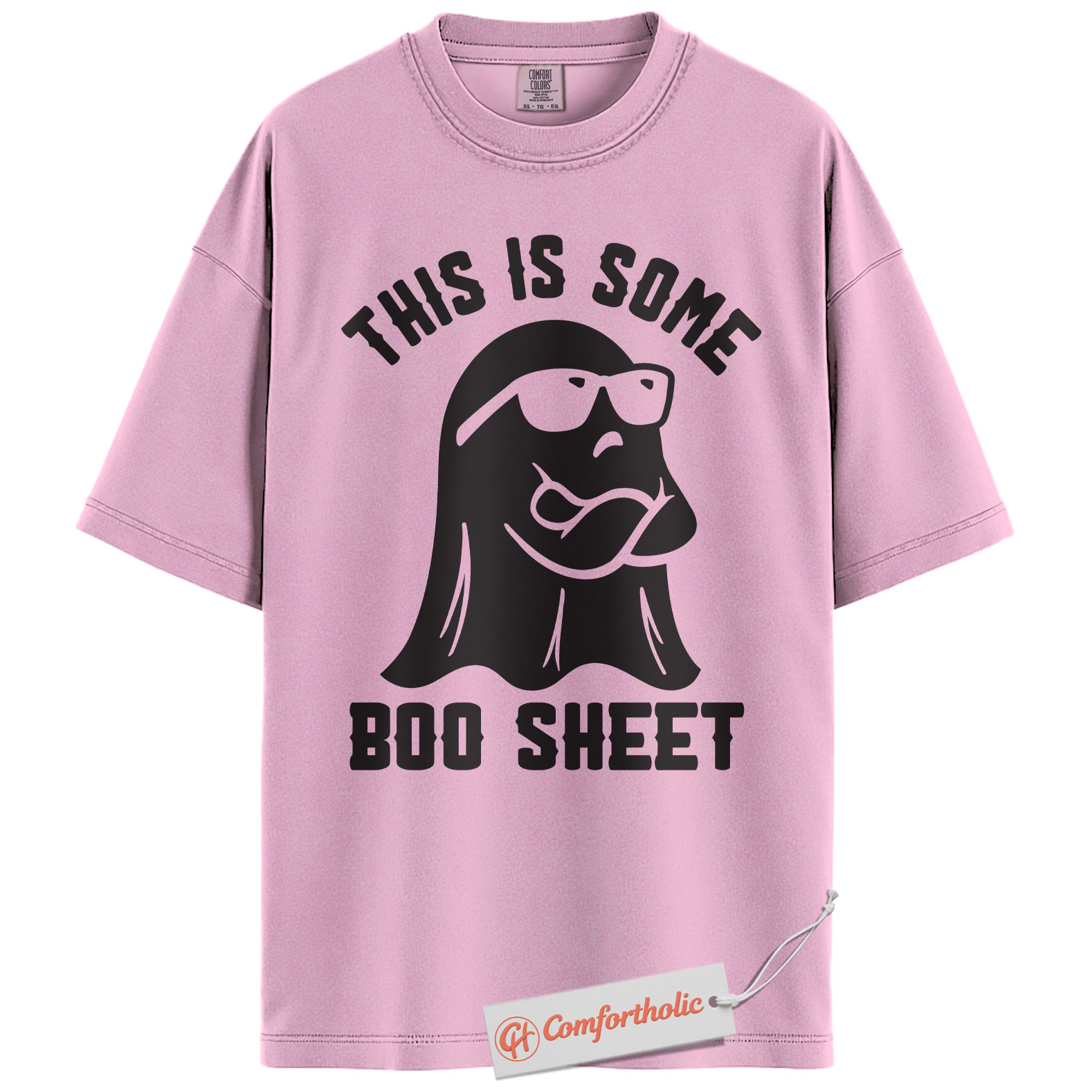 Boo Sheet Shirt, Funny Halloween Ghost Pun T-Shirt, Spooky Season Graphic Tee, Halloween Comfort Colors Shirt - Image 8