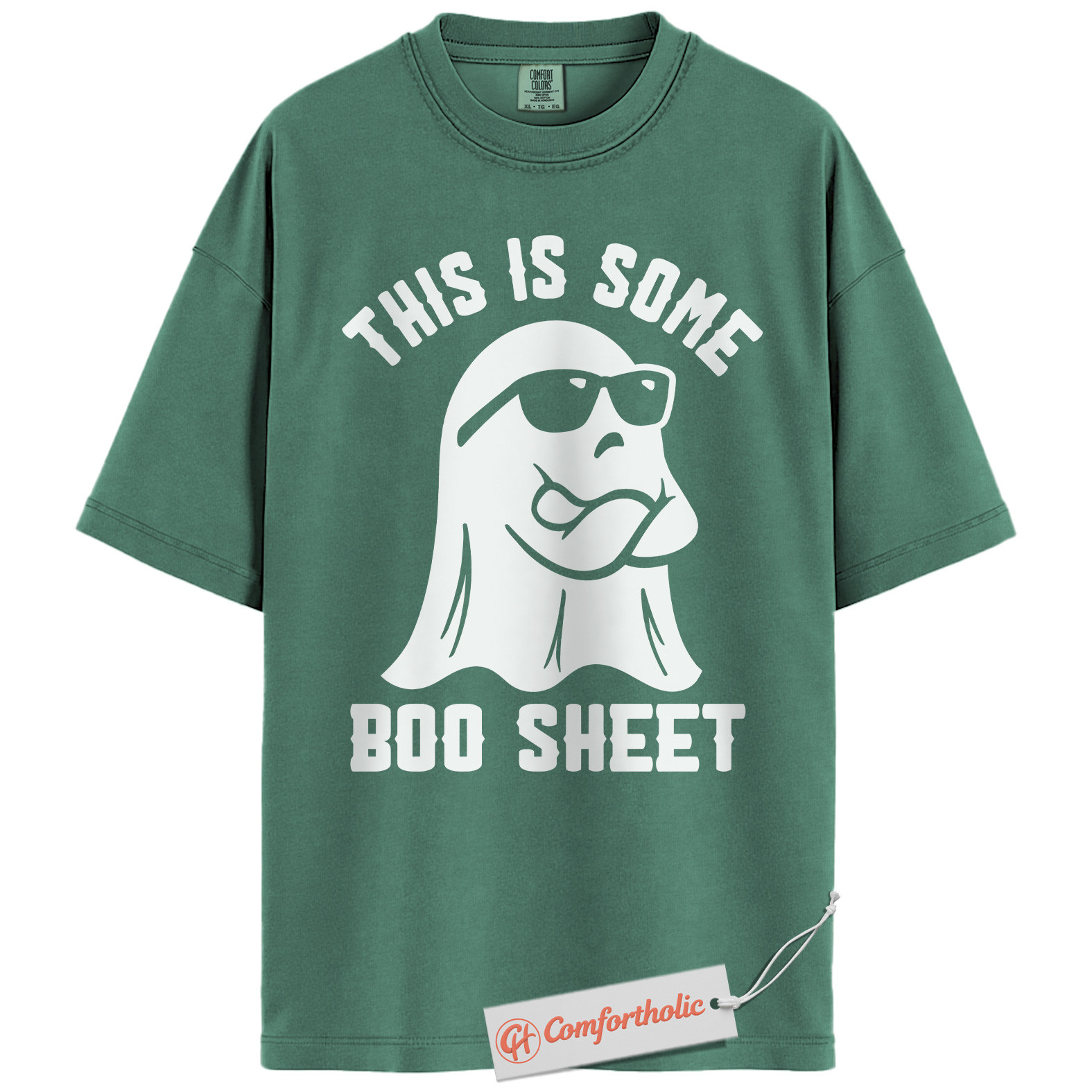 Boo Sheet Shirt, Funny Halloween Ghost Pun T-Shirt, Spooky Season Graphic Tee, Halloween Comfort Colors Shirt - Image 10