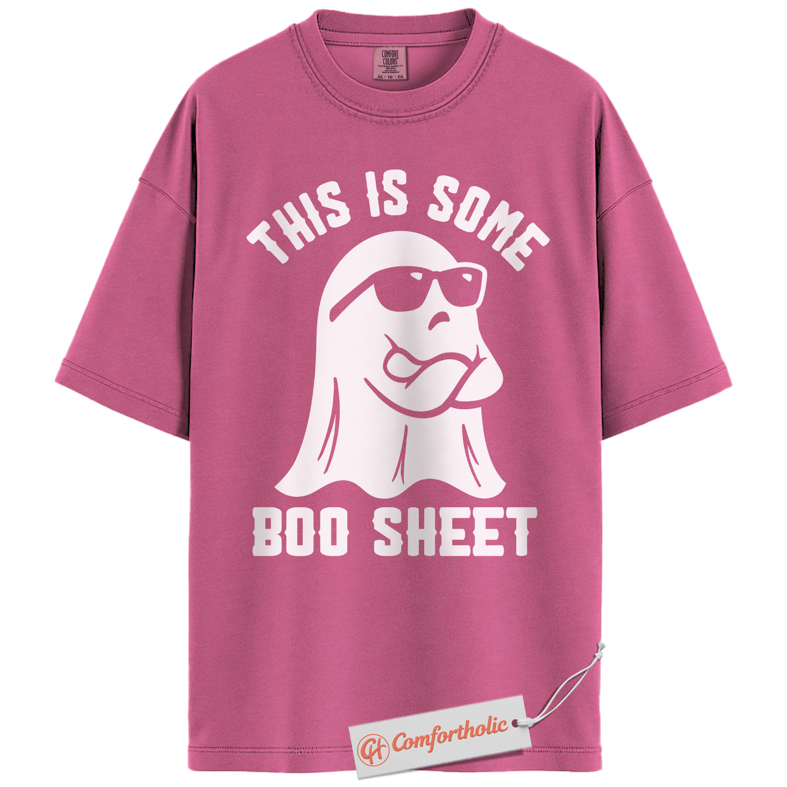Boo Sheet Shirt, Funny Halloween Ghost Pun T-Shirt, Spooky Season Graphic Tee, Halloween Comfort Colors Shirt - Image 16