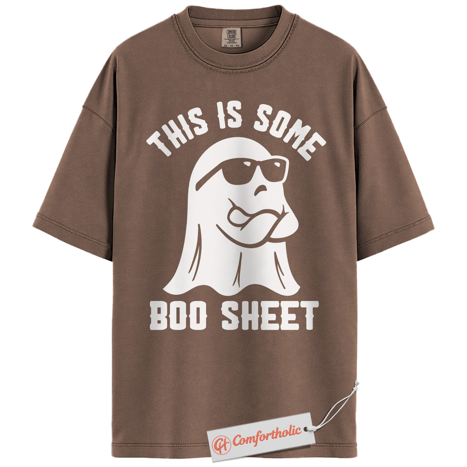 Boo Sheet Shirt, Funny Halloween Ghost Pun T-Shirt, Spooky Season Graphic Tee, Halloween Comfort Colors Shirt - Image 19