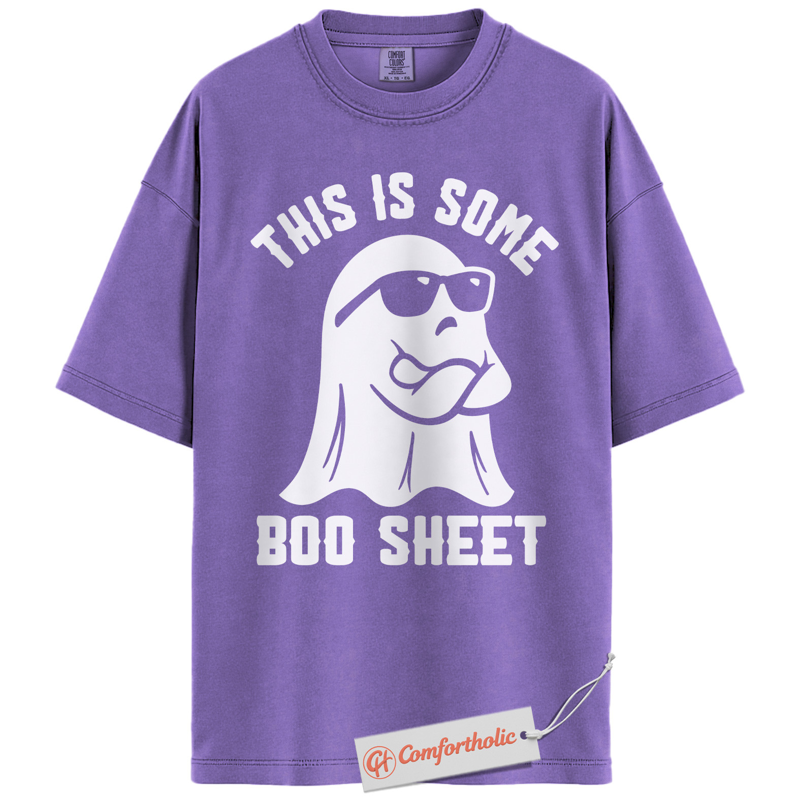 Boo Sheet Shirt, Funny Halloween Ghost Pun T-Shirt, Spooky Season Graphic Tee, Halloween Comfort Colors Shirt - Image 20