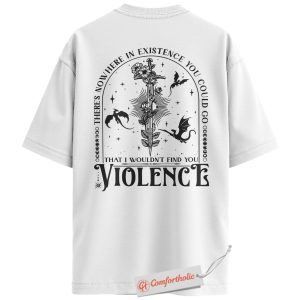 Alternative view of There’s Nowhere in Existence Shirt, Fourth Wing T-Shirt, Fantasy Dragon Graphic Tee, Book Lover Gift, Fantasy Reader Comfort Colors Back Print Shirt