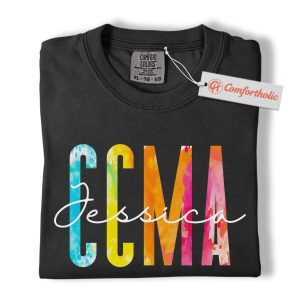 Personalized CCMA Shirt with Name, Custom Certified Clinical Medical Assistant T-Shirt, Healthcare Worker Gift, Medical Comfort Colors Shirt