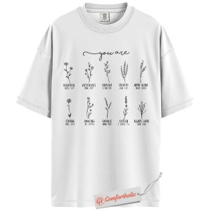 Alternative view of You Are Bible Verse Shirt, Christian Affirmation T-Shirt, Inspirational Scripture Graphic Tee, Faith-Based Religious Gift, Spiritual Comfort Colors Shirt