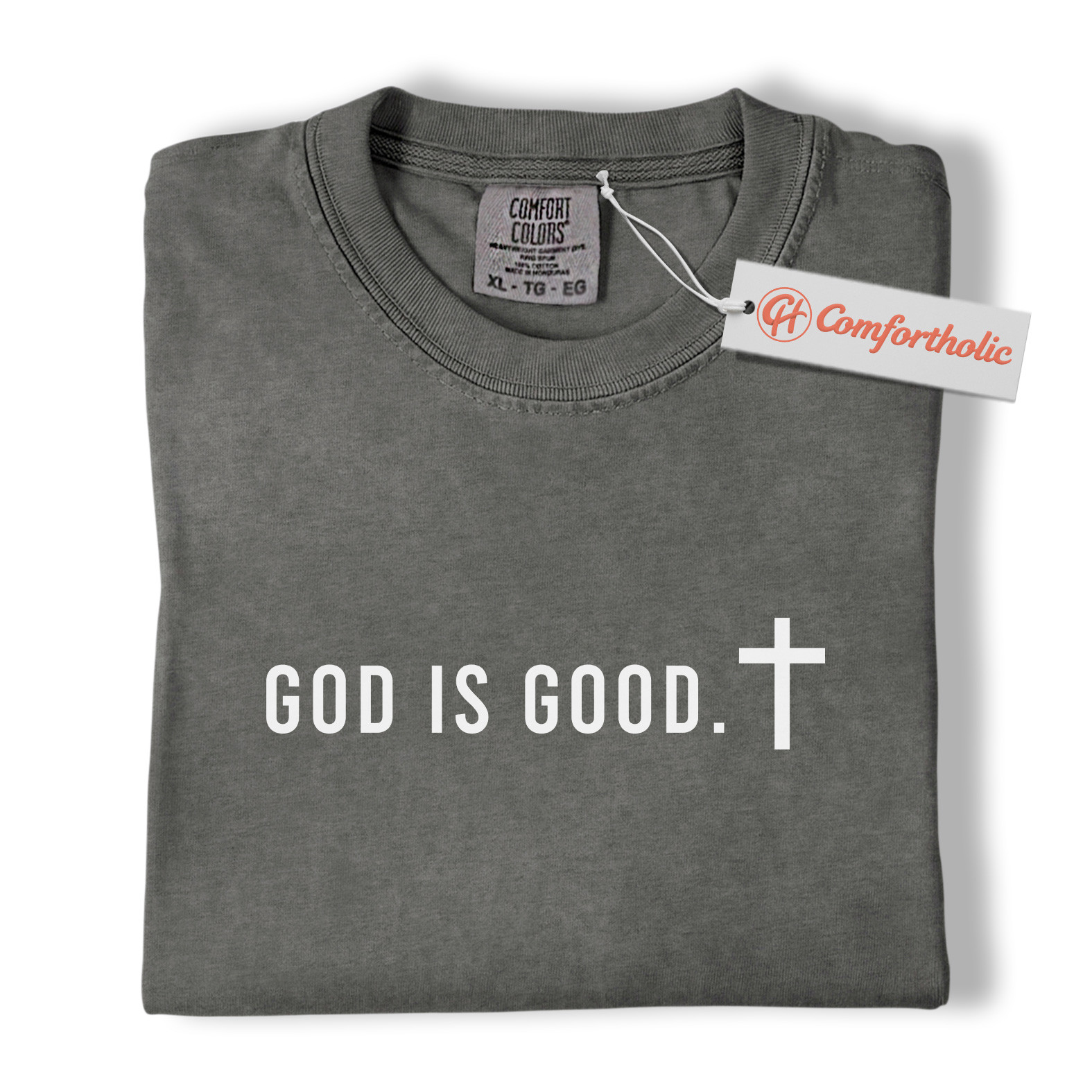 God Is Good Shirt, Christian Cross T-Shirt, Religious Faith Graphic Tee, Inspirational Bible Quote Comfort Colors Shirt - Image 4