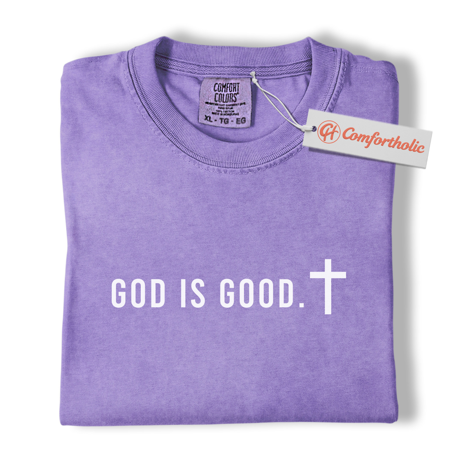 God Is Good Shirt, Christian Cross T-Shirt, Religious Faith Graphic Tee, Inspirational Bible Quote Comfort Colors Shirt