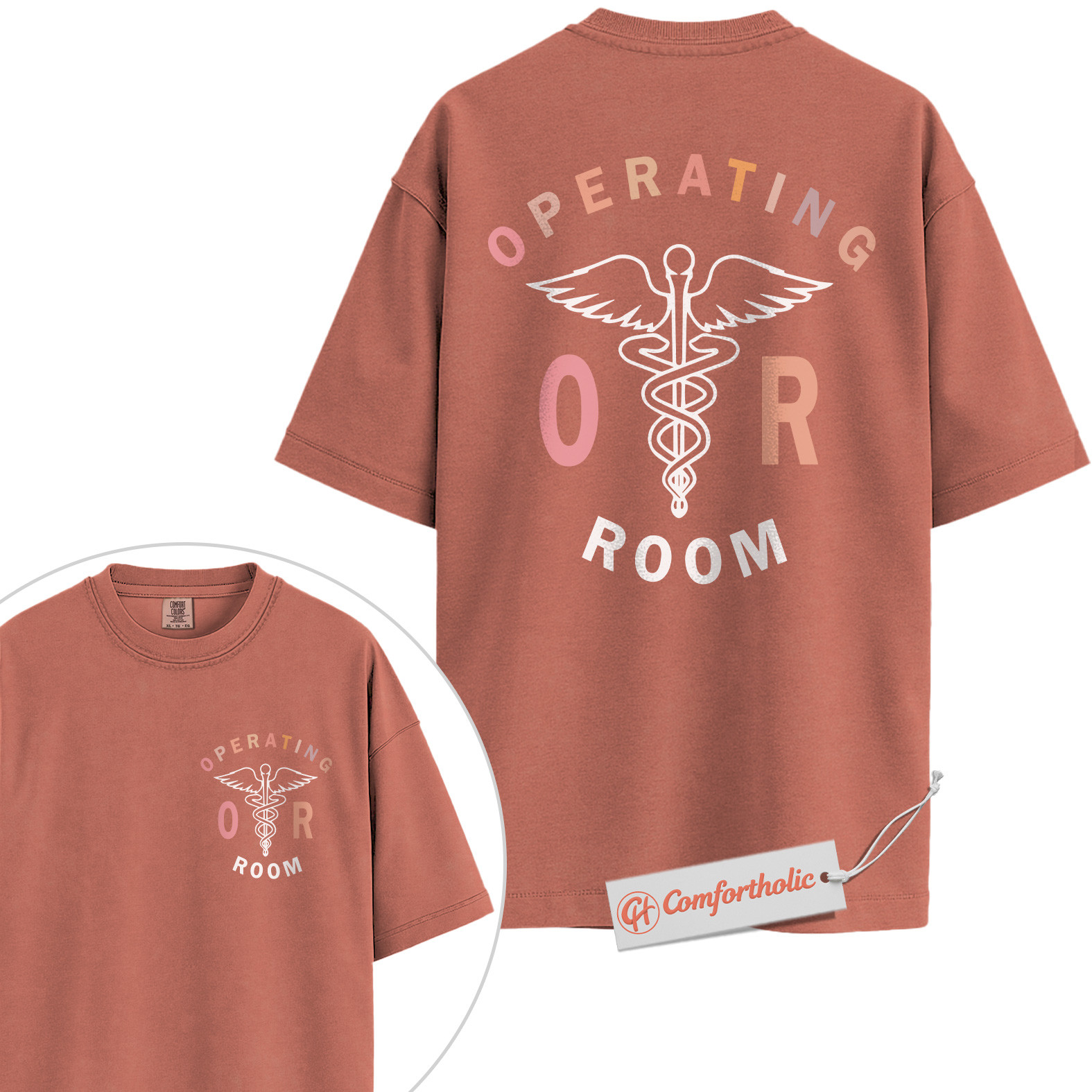 Operating Room Shirt, OR Nurse T-Shirt, Surgeon Medical Graphic Tee, Healthcare Scrub Life Comfort Colors Shirt 2-Sided - Image 7