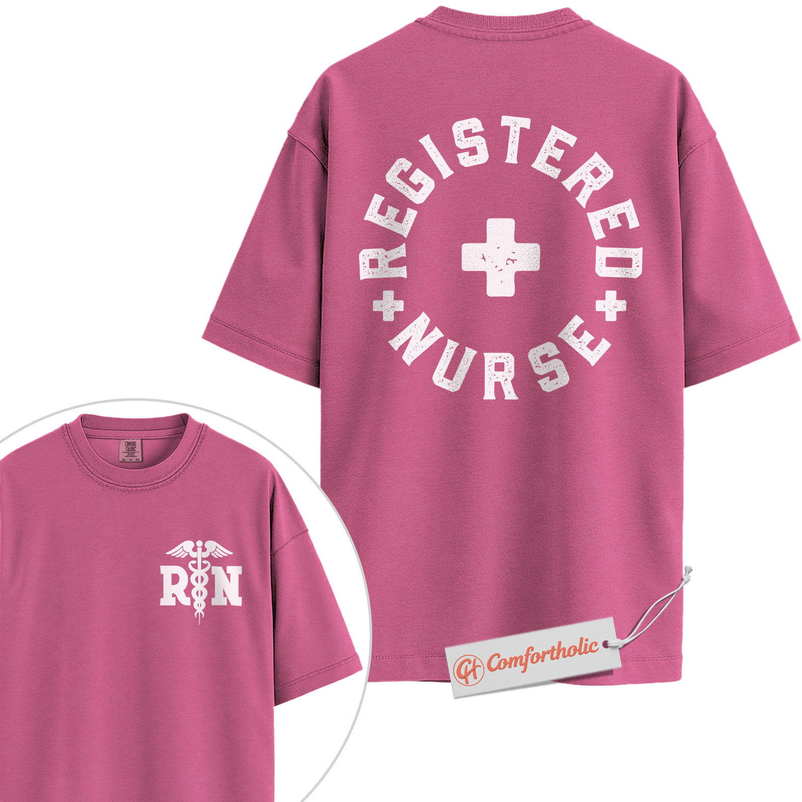 Registered Nurse Shirt, RN Medical T-Shirt, Nursing Student Graduation Tee, Healthcare Worker Comfort Colors Shirt 2-Sided - Image 16