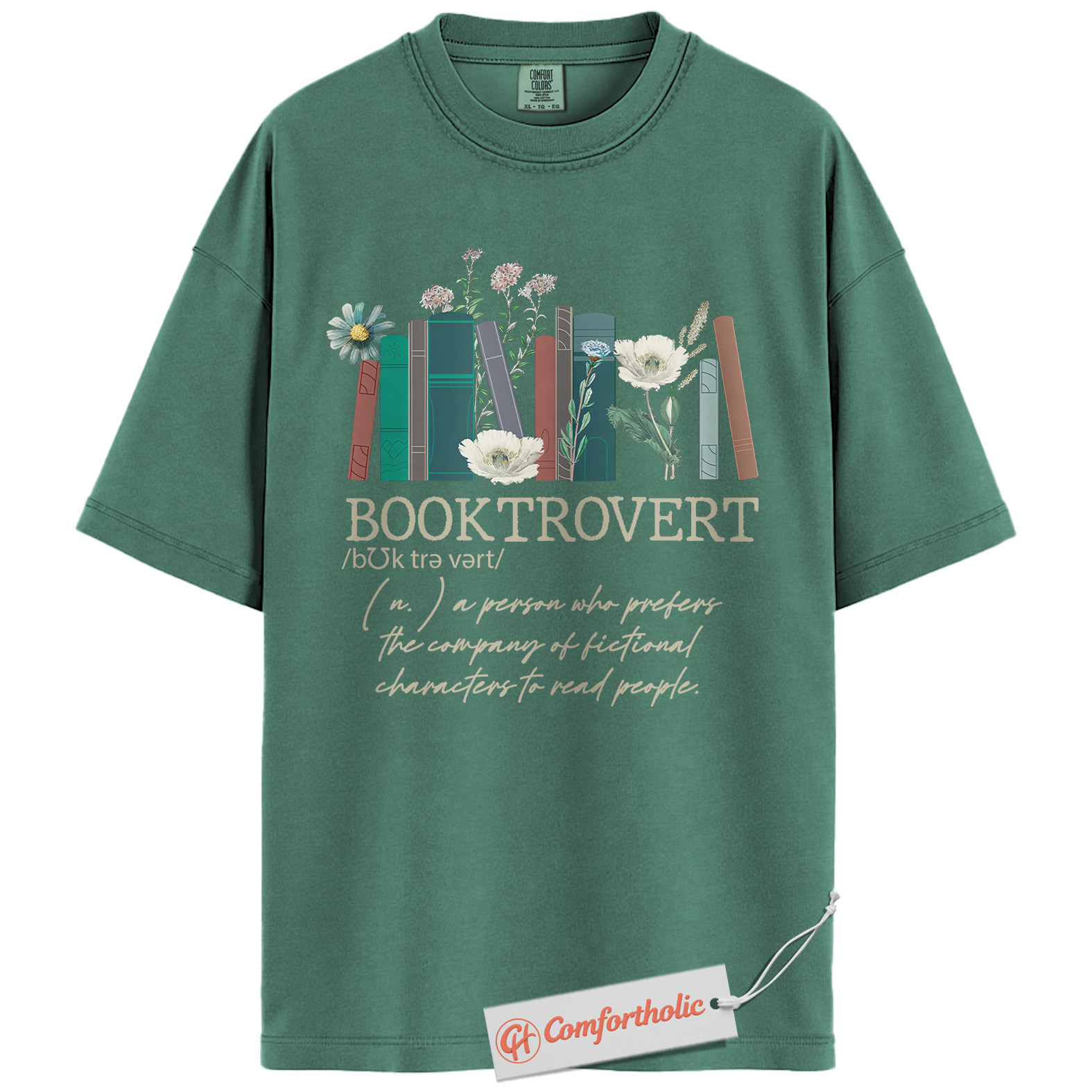 Booktrovert Shirt, Fictional Character Lover Shirt, Introvert Bookworm Shirt, Book Lover Shirt, Reading Comfort Colors Shirt - Image 10