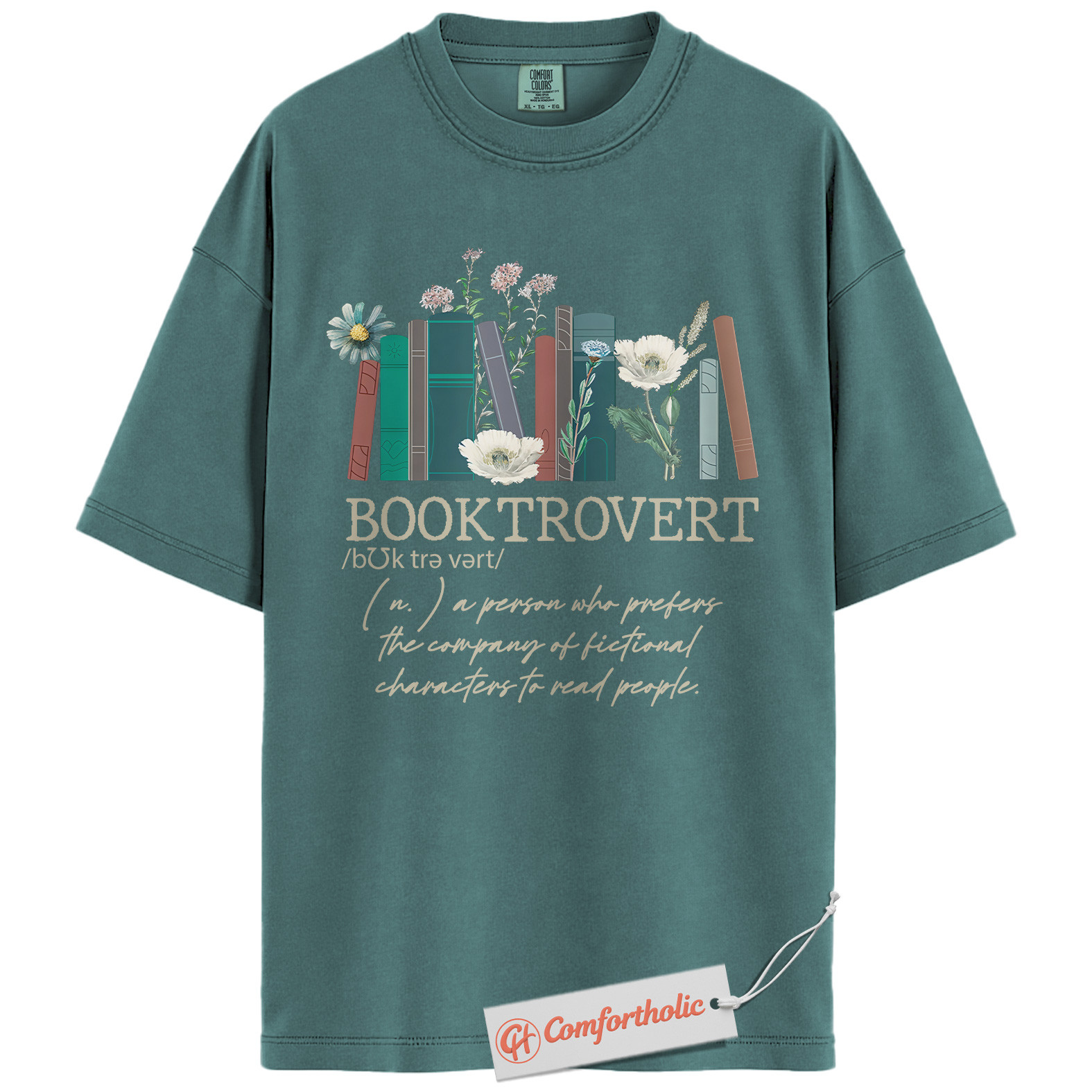 Booktrovert Shirt, Fictional Character Lover Shirt, Introvert Bookworm Shirt, Book Lover Shirt, Reading Comfort Colors Shirt - Image 11
