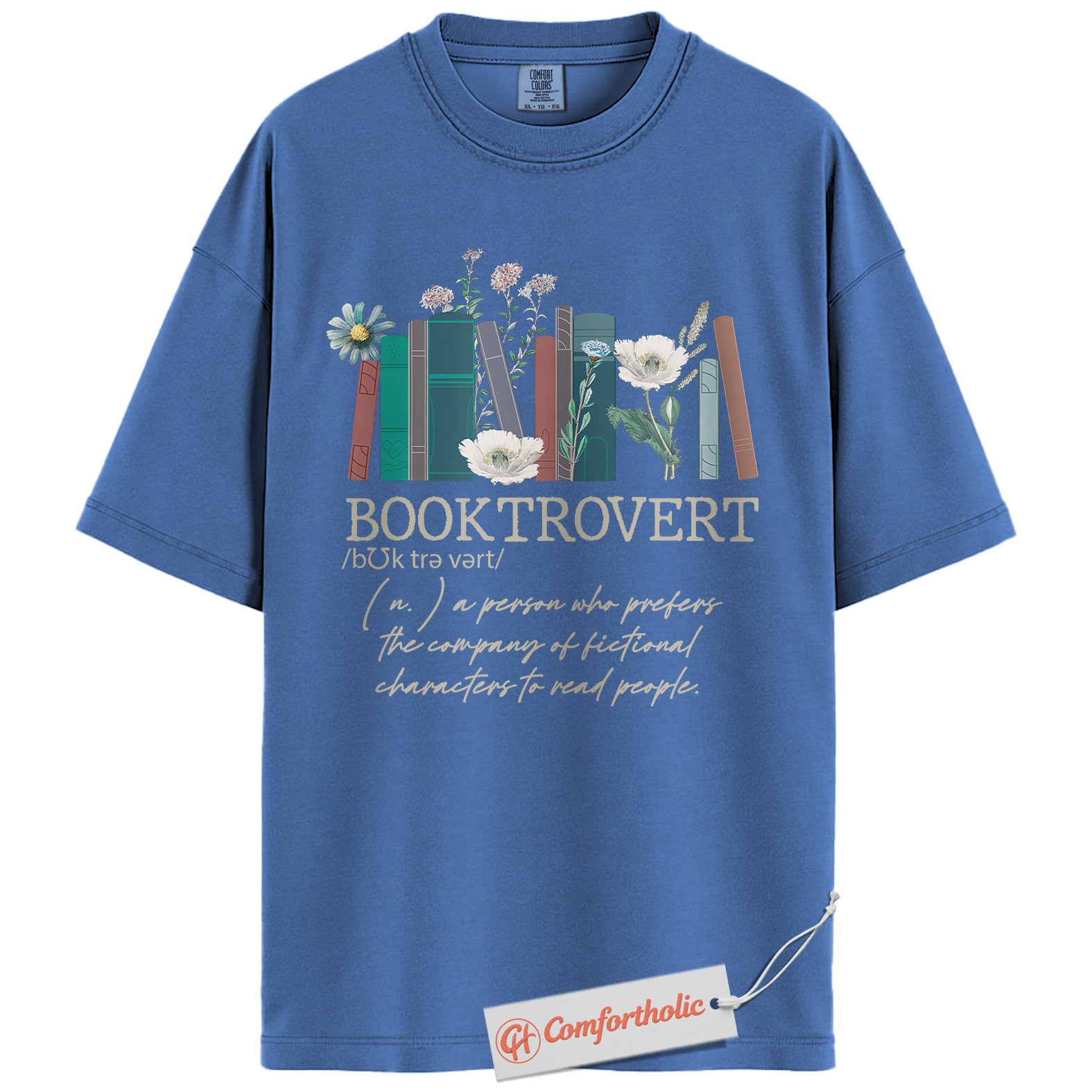 Booktrovert Shirt, Fictional Character Lover Shirt, Introvert Bookworm Shirt, Book Lover Shirt, Reading Comfort Colors Shirt - Image 12