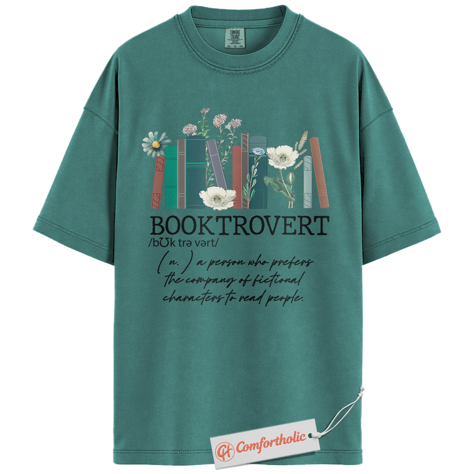 Booktrovert Shirt, Fictional Character Lover Shirt, Introvert Bookworm Shirt, Book Lover Shirt, Reading Comfort Colors Shirt - Image 13