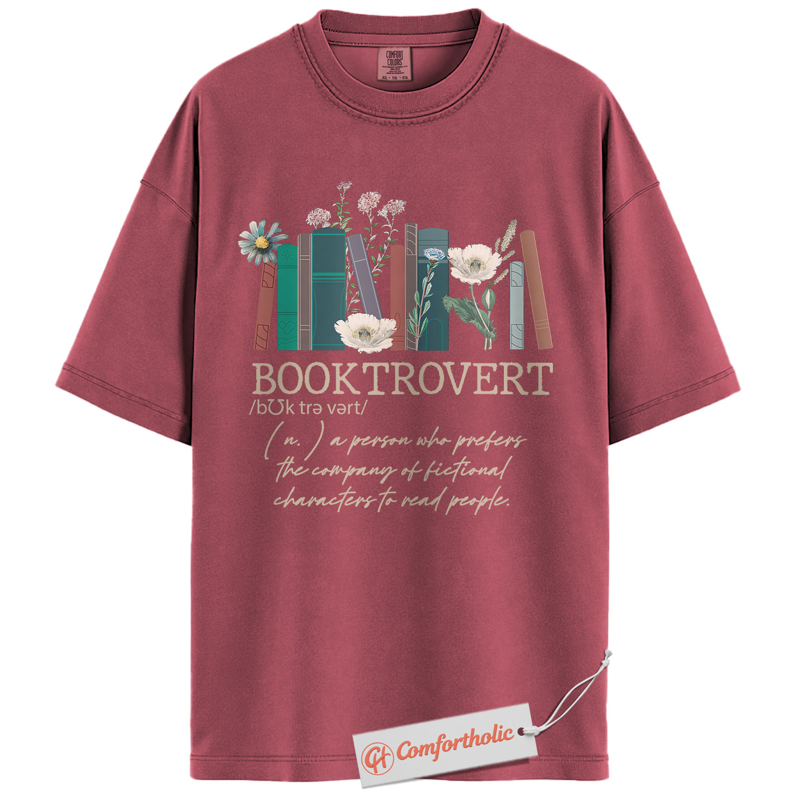 Booktrovert Shirt, Fictional Character Lover Shirt, Introvert Bookworm Shirt, Book Lover Shirt, Reading Comfort Colors Shirt - Image 18
