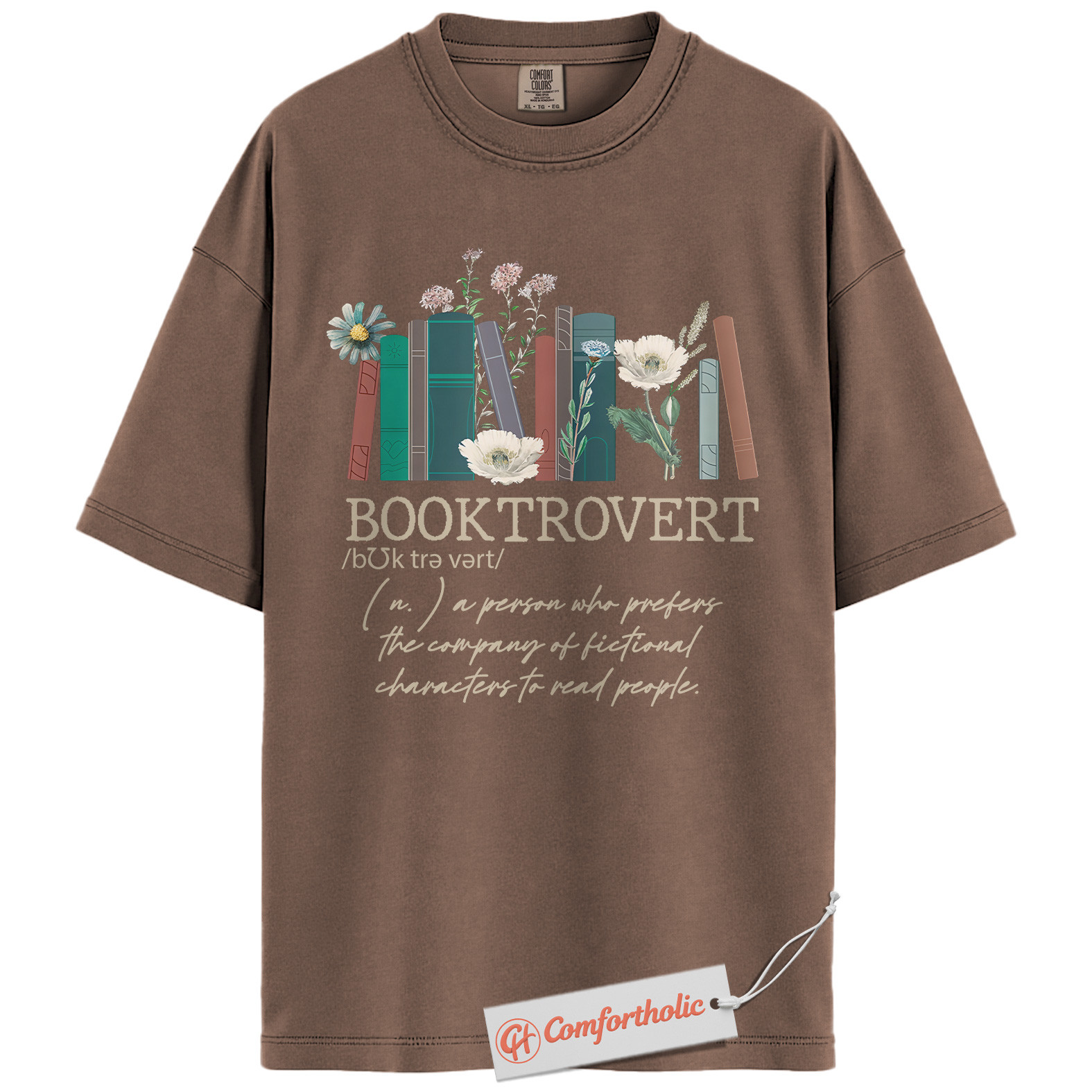 Booktrovert Shirt, Fictional Character Lover Shirt, Introvert Bookworm Shirt, Book Lover Shirt, Reading Comfort Colors Shirt - Image 19