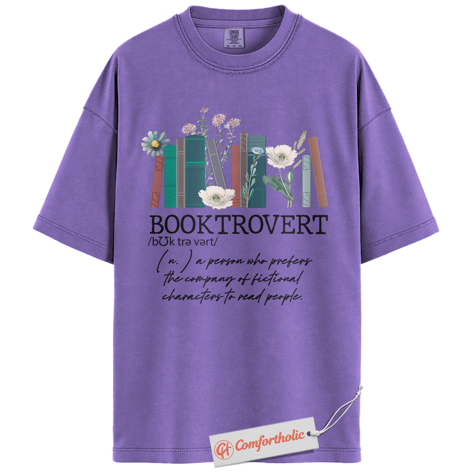 Booktrovert Shirt, Fictional Character Lover Shirt, Introvert Bookworm Shirt, Book Lover Shirt, Reading Comfort Colors Shirt - Image 20