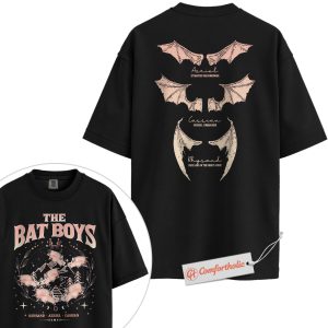 The Bat Boys Shirt, ACOTAR Night Court Tee, Rhysand Azriel Cassian T-Shirt, Fantasy Book Lover Comfort Colors Shirt 2-Sided
