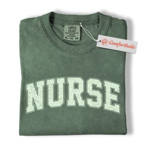 Nurse Shirt, Retro Varsity Nursing Shirt, RN Shirt, Registered Nurse Shirt, Medical Worker Comfort Colors Shirt
