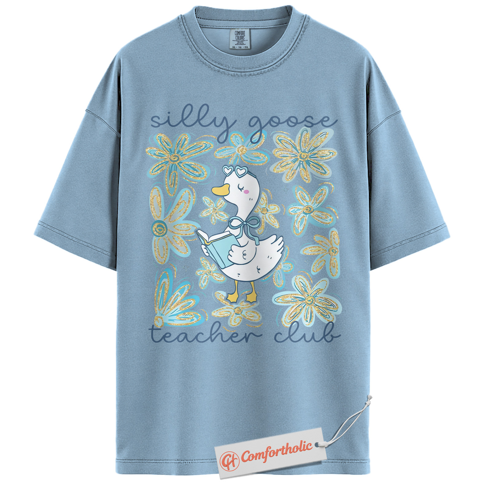 Silly Goose Teacher Club Shirt, Funny Teacher Shirt, Cute Goose Graphic Shirt, Back to School Shirt, Educator Comfort Colors Shirt - Image 14