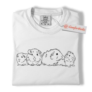 Alternative view of Guinea Pig Shirt, Cute Rodent Shirt, Funny Pet Lover Shirt, Animal Comfort Colors Shirt