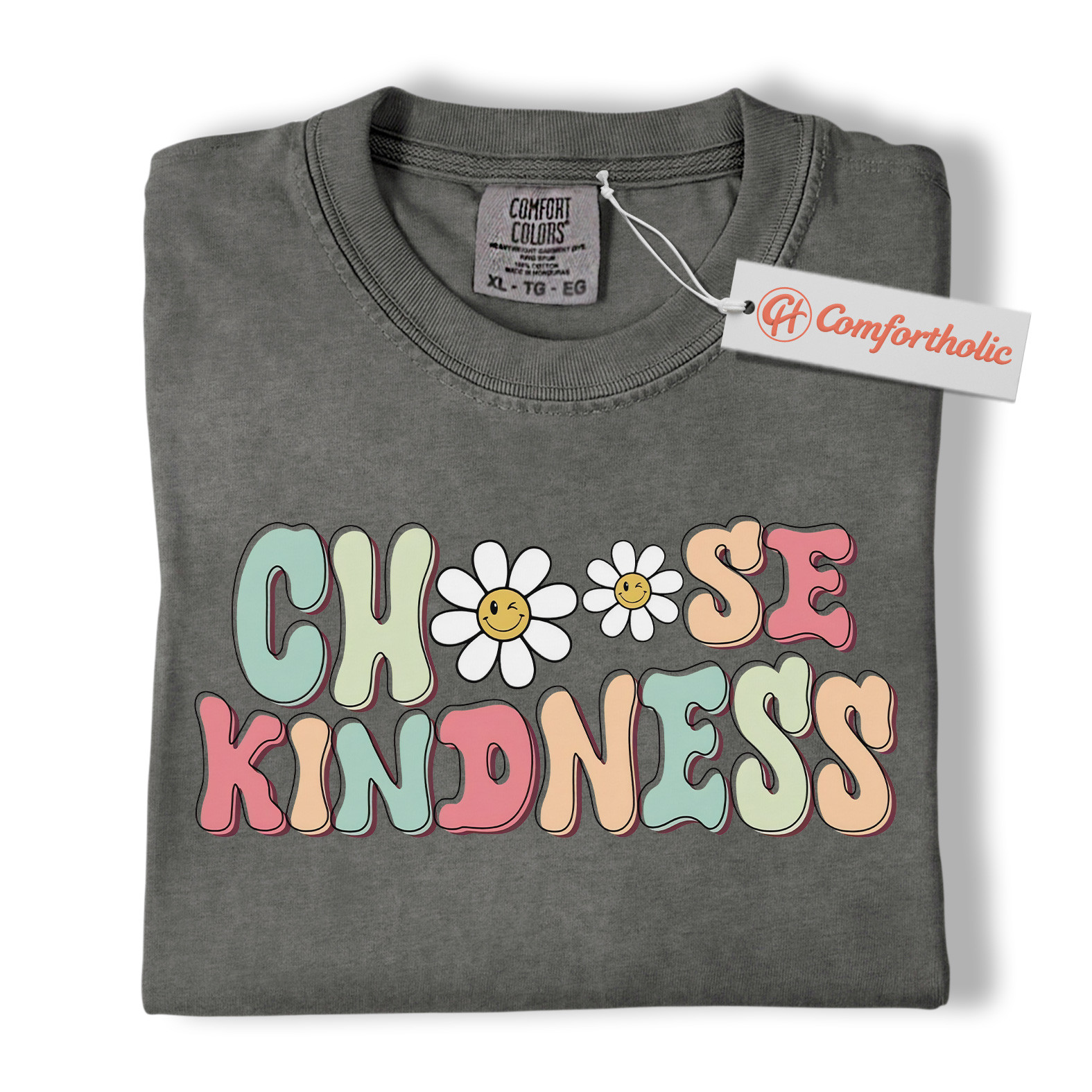 Choose Kindness Shirt, Retro Teacher Shirt, Teacher Comfort Colors Shirt - Image 4