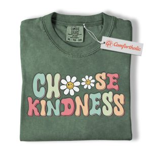 Choose Kindness Shirt, Retro Teacher Shirt, Teacher Comfort Colors Shirt