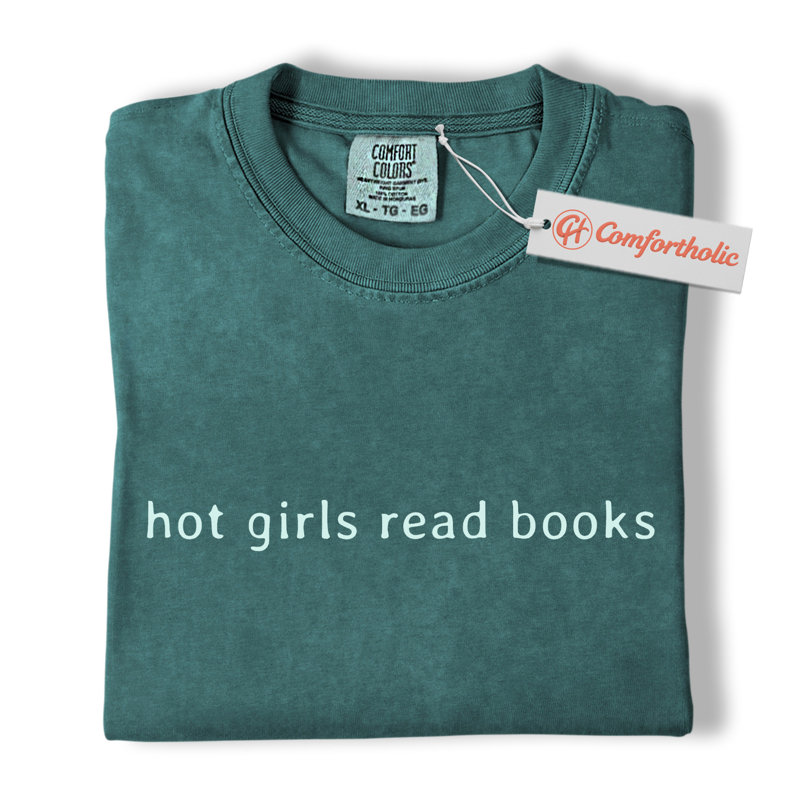 Hot Girls Read Books Shirt, Book Lover Shirt, Minimalist Reader Shirt, Bookish Comfort Colors Shirt - Image 11