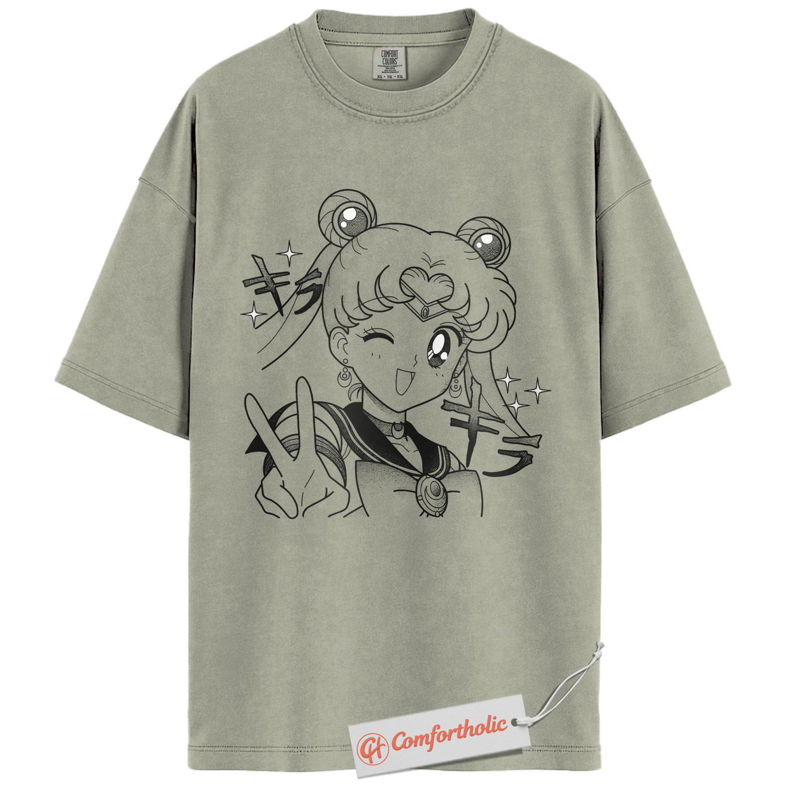 Usagi Tsukino Shirt, Sailor Moon Shirt, Anime Shirt, Comfort Colors Shirt - Image 4