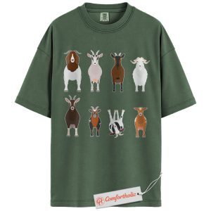 Funny Goat Shirt, Farm Animal Shirt, Country Life Shirt, Goat Breeds Comfort Colors Shirt