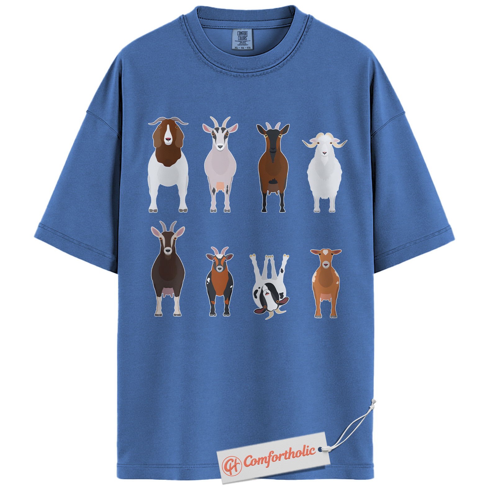 Funny Goat Shirt, Farm Animal Shirt, Country Life Shirt, Goat Breeds Comfort Colors Shirt - Image 12