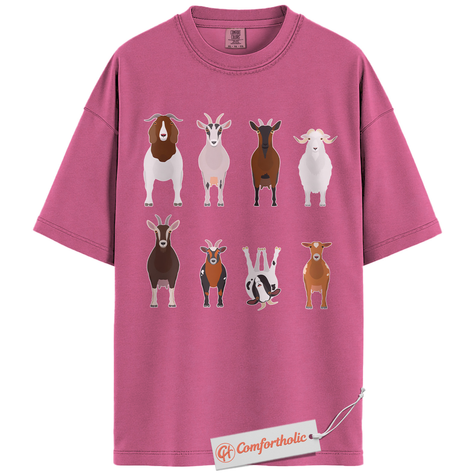 Funny Goat Shirt, Farm Animal Shirt, Country Life Shirt, Goat Breeds Comfort Colors Shirt - Image 15