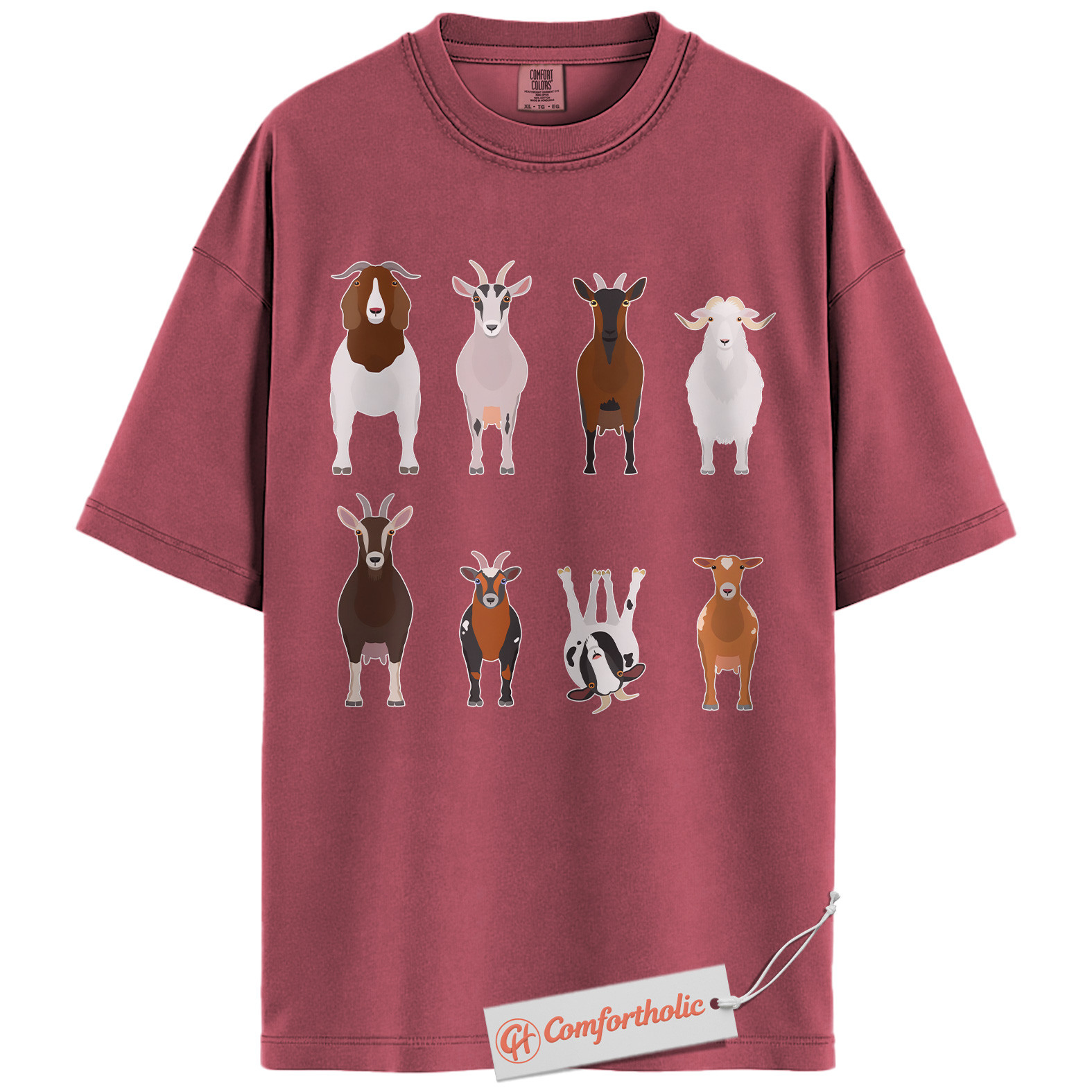 Funny Goat Shirt, Farm Animal Shirt, Country Life Shirt, Goat Breeds Comfort Colors Shirt - Image 17