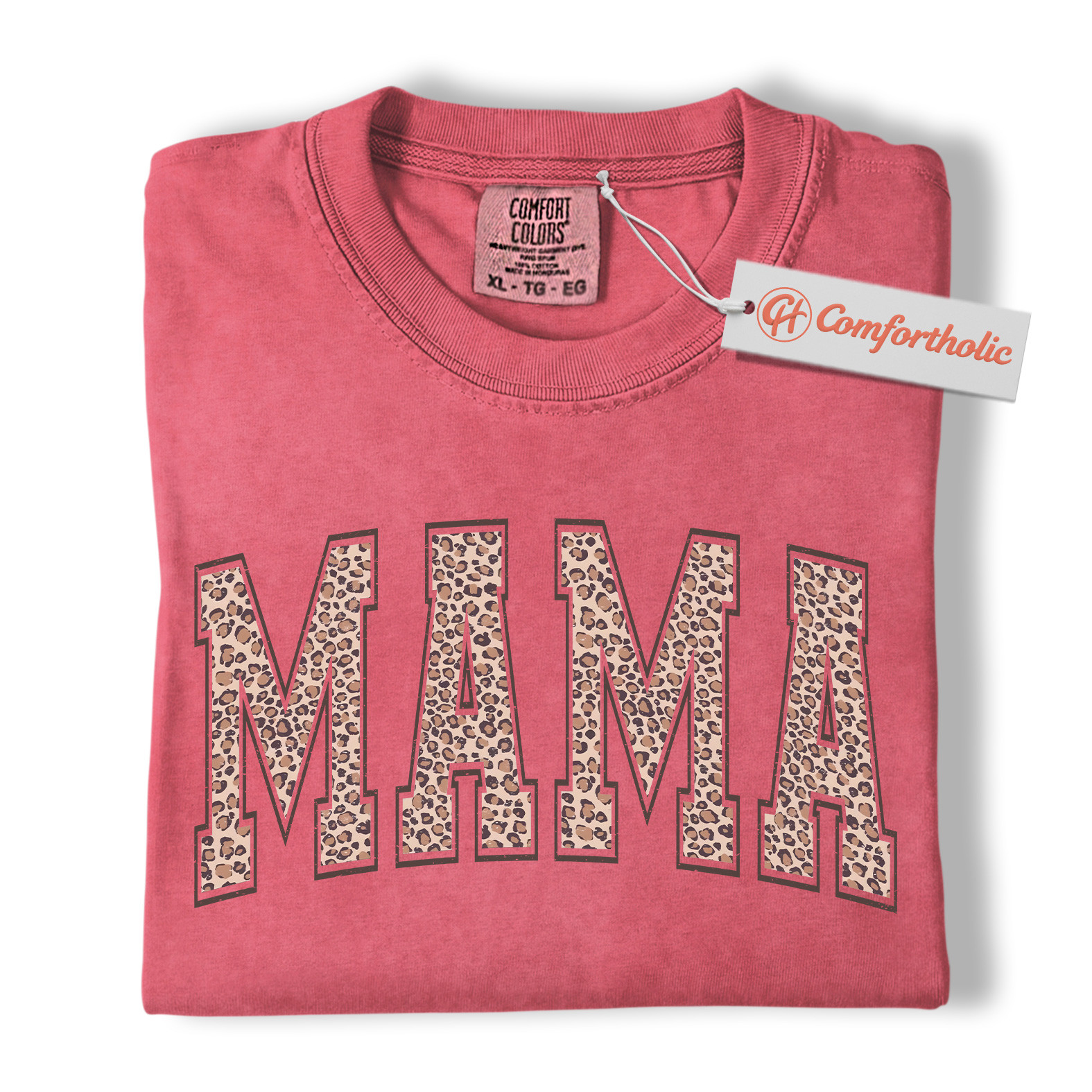Leopard Print Mama Shirt, Trendy Mom Shirt, Mother's Day Gift, Family Comfort Colors Shirt - Image 10