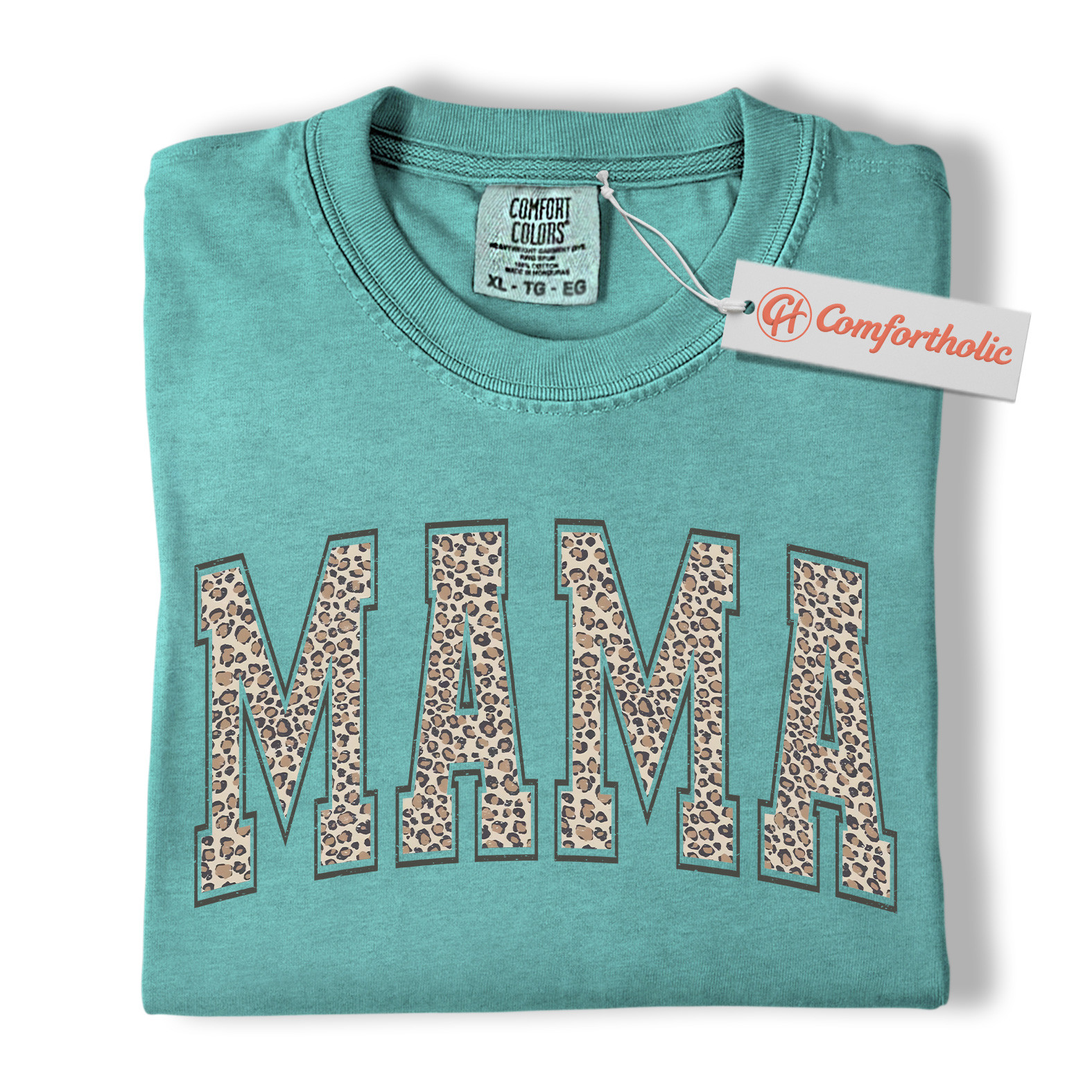 Leopard Print Mama Shirt, Trendy Mom Shirt, Mother's Day Gift, Family Comfort Colors Shirt - Image 14