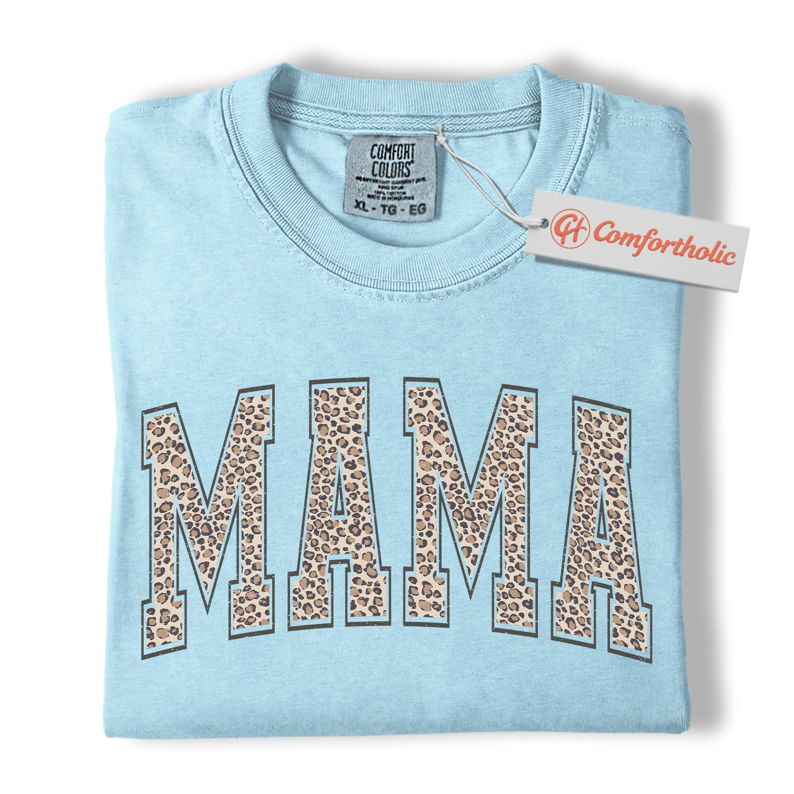 Leopard Print Mama Shirt, Trendy Mom Shirt, Mother's Day Gift, Family Comfort Colors Shirt - Image 15