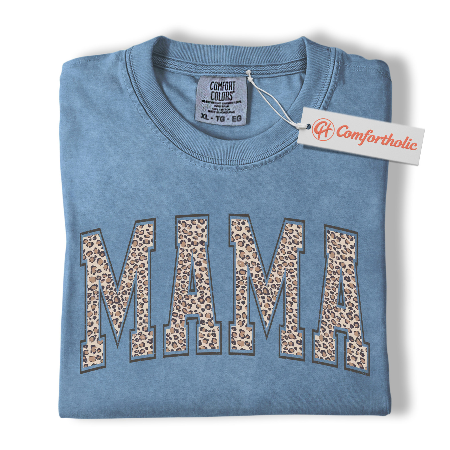Leopard Print Mama Shirt, Trendy Mom Shirt, Mother's Day Gift, Family Comfort Colors Shirt - Image 18