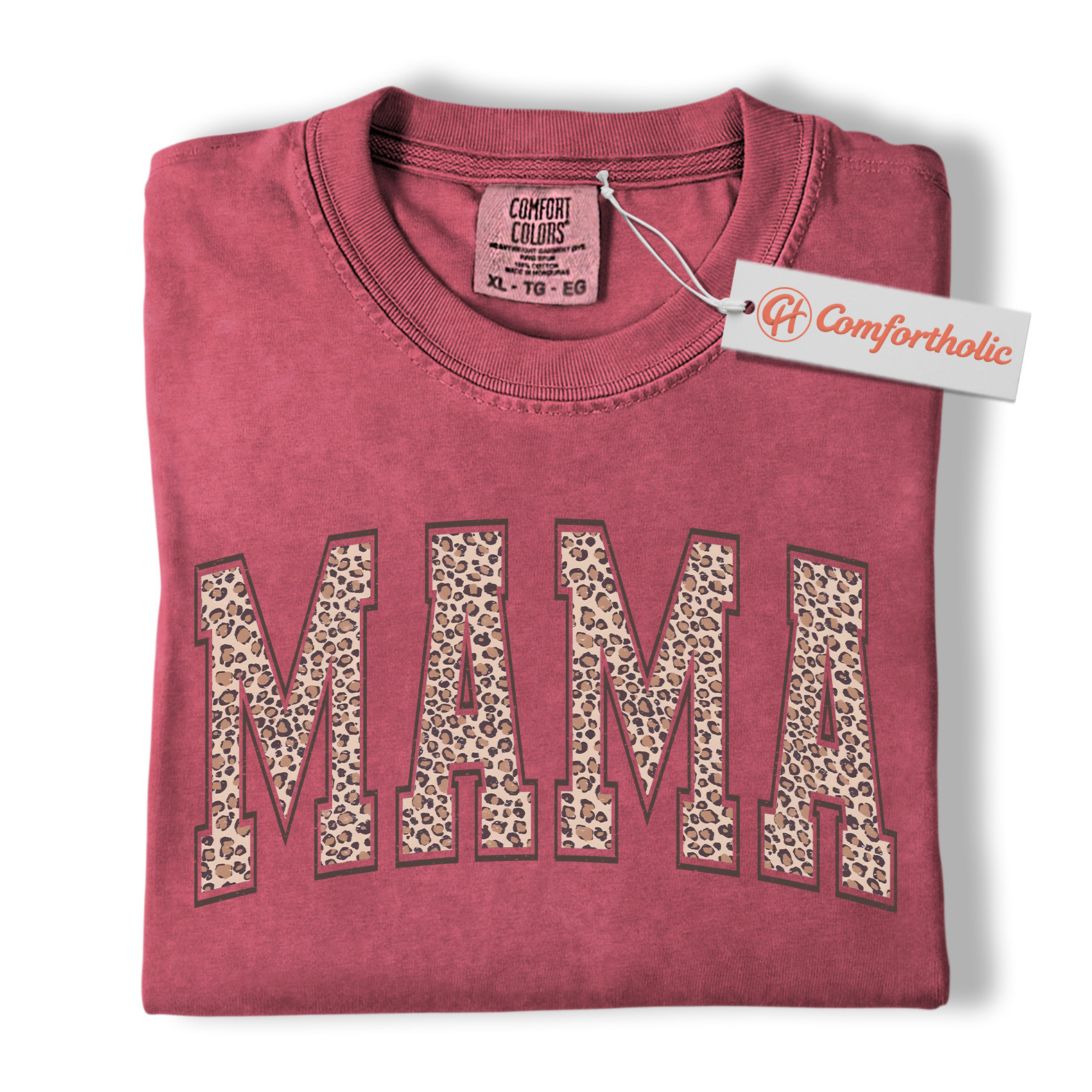 Leopard Print Mama Shirt, Trendy Mom Shirt, Mother's Day Gift, Family Comfort Colors Shirt - Image 19