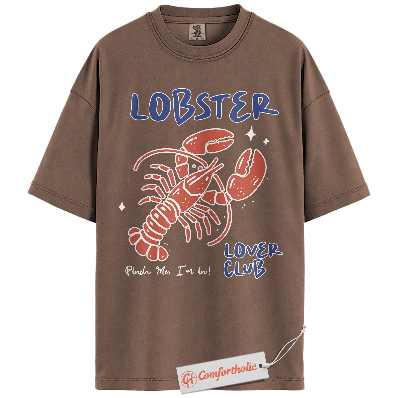 Lobster Lover Club Shirt, Funny Lobster Graphic Shirt, Seafood Art Shirt, Summer Comfort Colors Shirt - Image 19