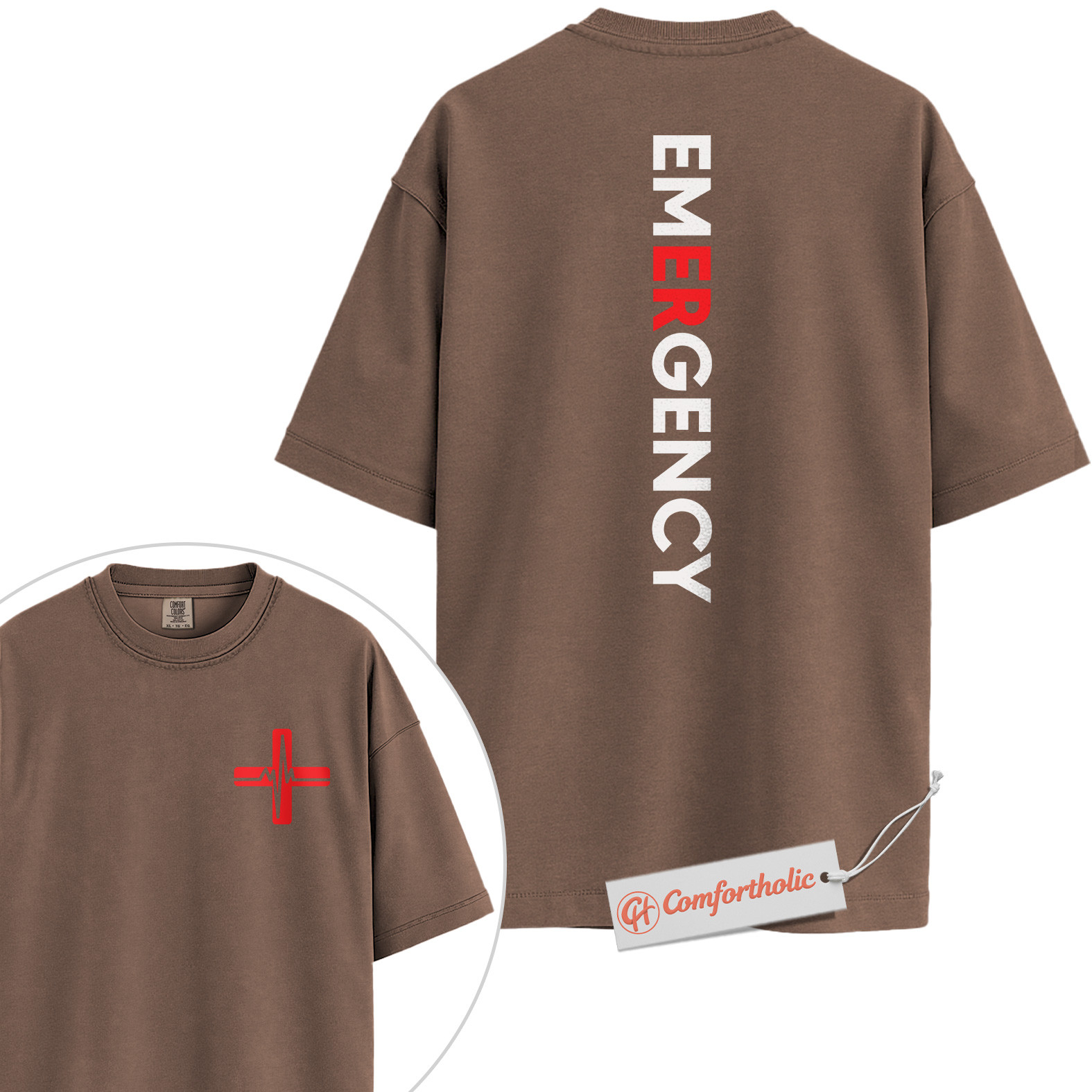 Emergency Shirt, ER Nurse Shirt, EMT Paramedic Uniform Shirt, Emergency Department Shirt, Medical Worker Comfort Colors Shirt 2-Sided - Image 19