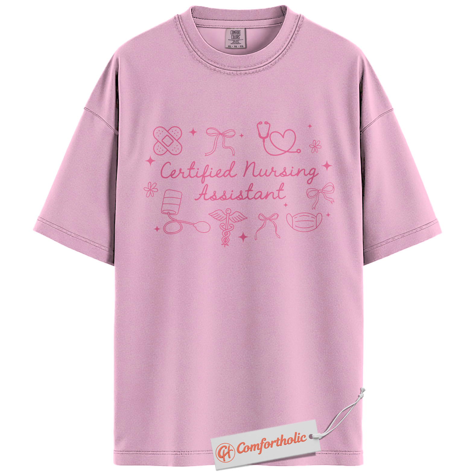 Certified Nursing Assistant Shirt, Cute CNA Shirt, Medical Worker Shirt, Comfort Colors Shirt - Image 9