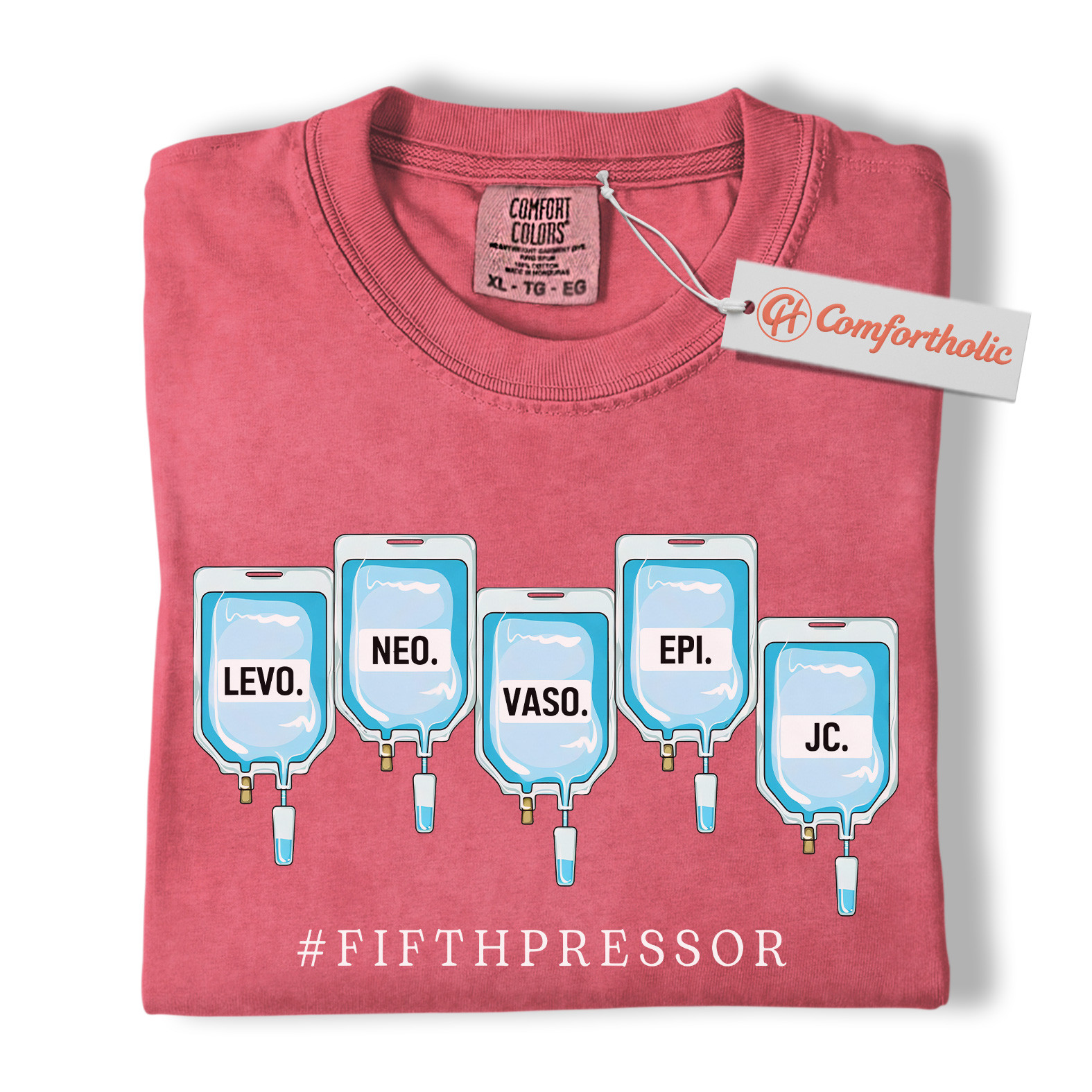 Fifth Pressor Shirt, IV Drip Graphic Shirt, ICU Nurse Shirt, Comfort Colors Shirt - Image 10