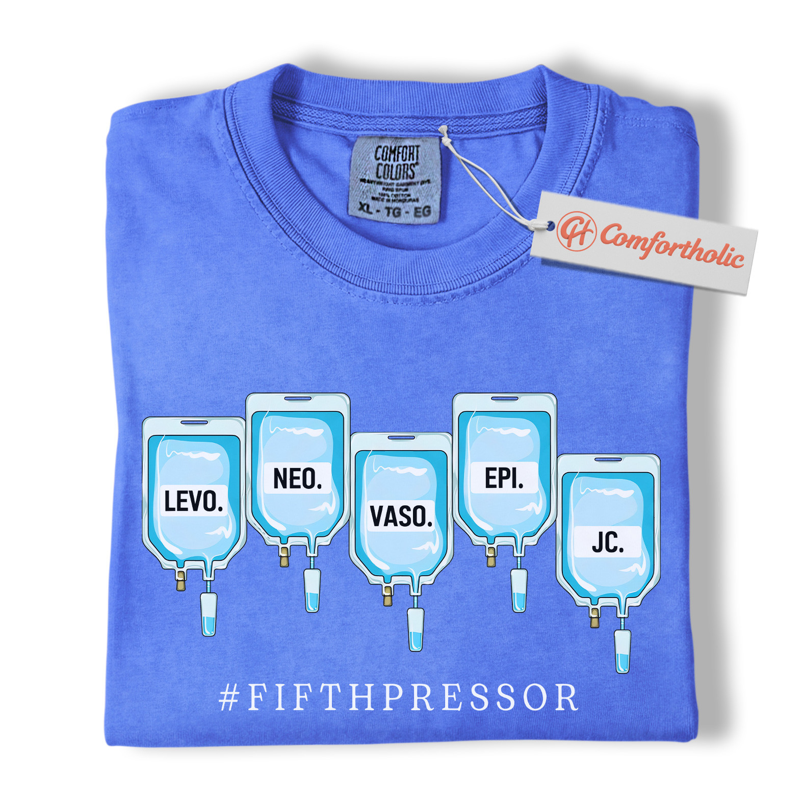 Fifth Pressor Shirt, IV Drip Graphic Shirt, ICU Nurse Shirt, Comfort Colors Shirt - Image 13