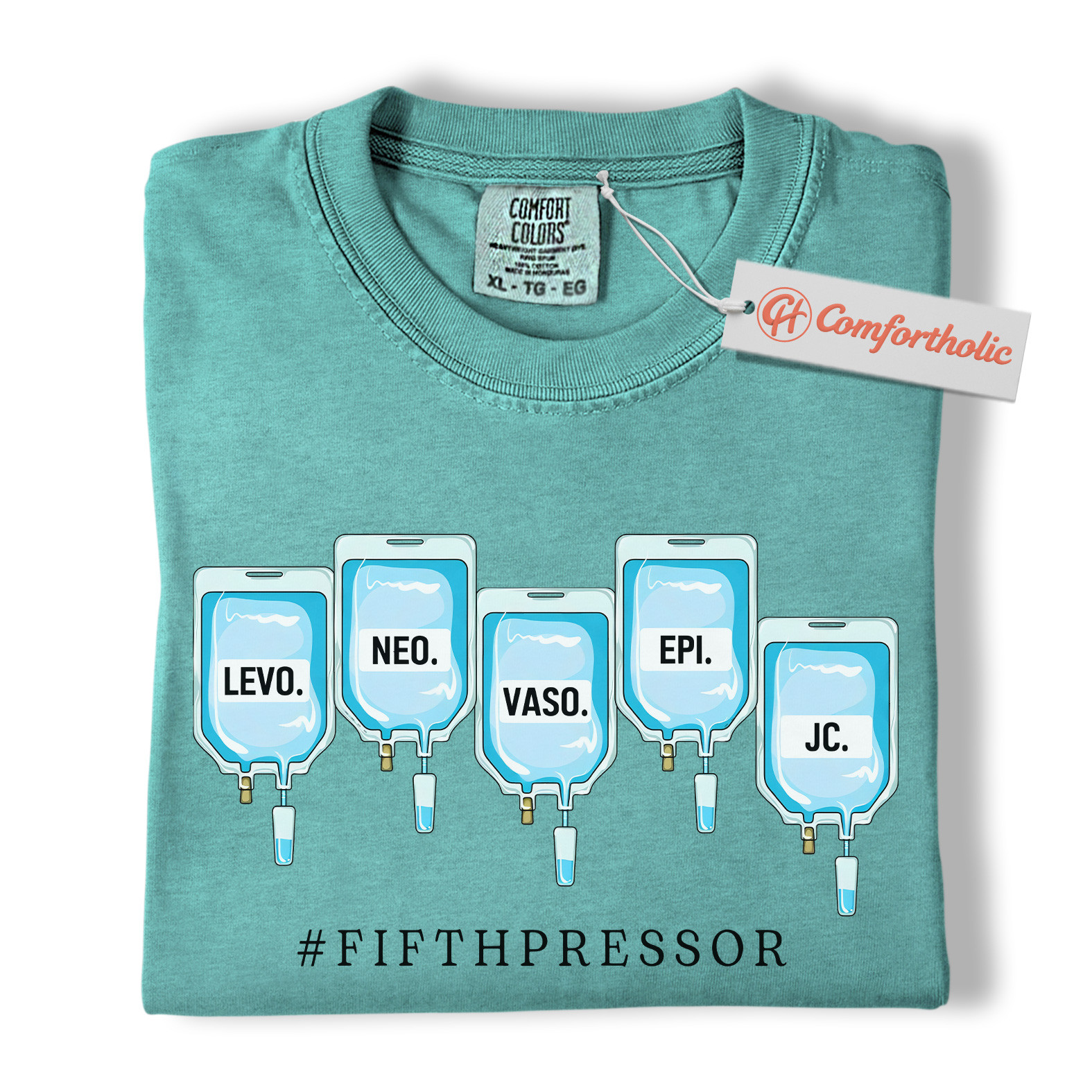 Fifth Pressor Shirt, IV Drip Graphic Shirt, ICU Nurse Shirt, Comfort Colors Shirt - Image 14