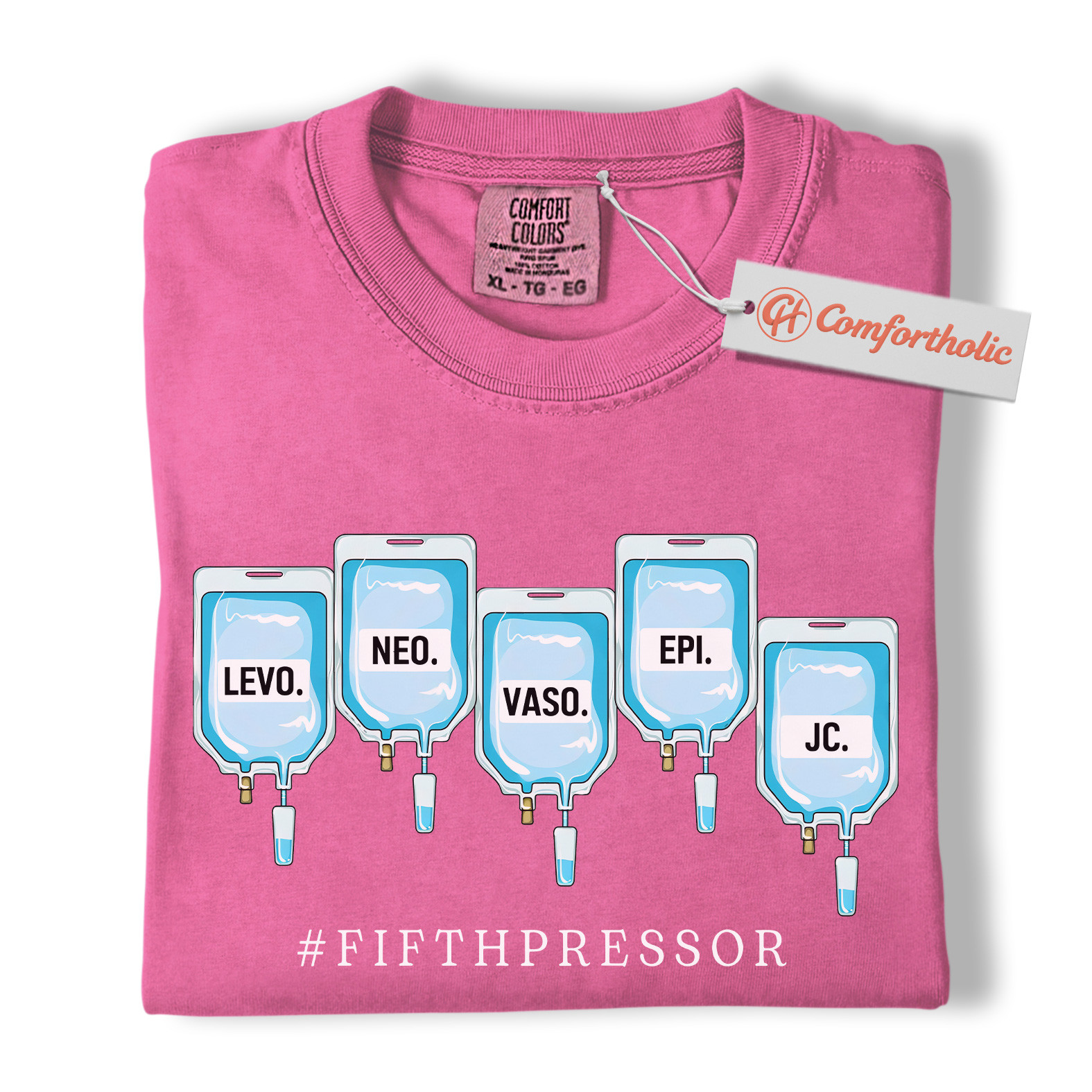 Fifth Pressor Shirt, IV Drip Graphic Shirt, ICU Nurse Shirt, Comfort Colors Shirt - Image 17
