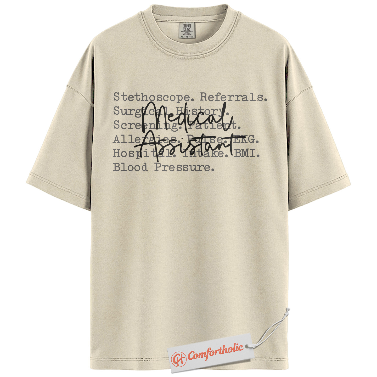 Medical Assistant Shirt, MA Shirt, Comfort Colors Shirt