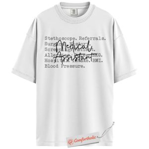 Alternative view of Medical Assistant Shirt, MA Shirt, Comfort Colors Shirt