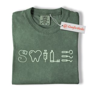 SMILE Dental Tools Shirt, Dentist Shirt, Dental Assistant Shirt, Hygienist Shirt, Dental Student Shirt, Comfort Colors Shirt