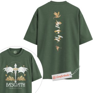 Fourth Wing Shirt, Basgiath War College Tee, Fly or Die Dragon Shirt, Fantasy Book Lover Comfort Colors T-Shirt 2-Sided