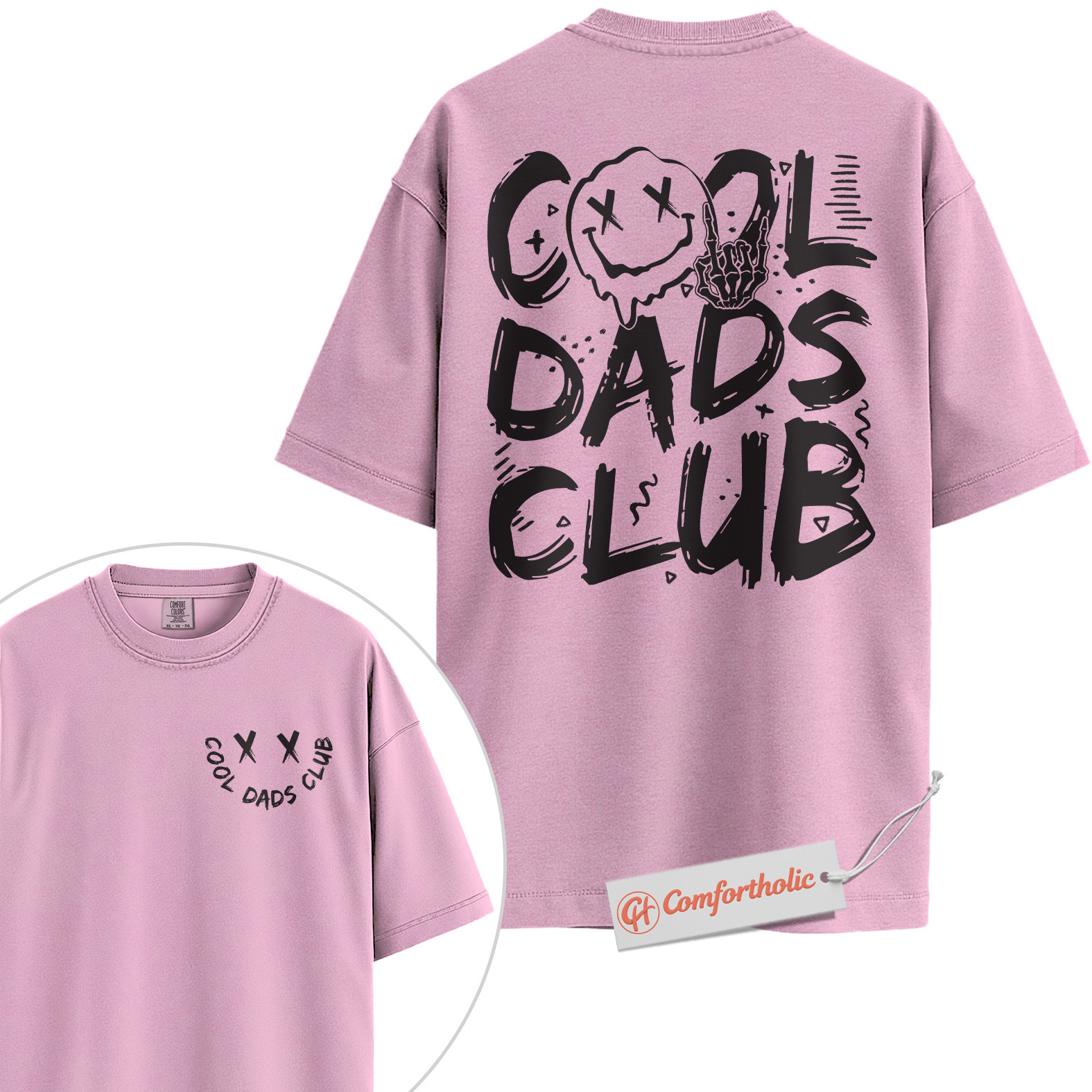 Cool Dads Club Shirt, Funny Dad Shirt, Edgy Father’s Day Shirt, Comfort Colors T-Shirt 2-Sided - Image 8