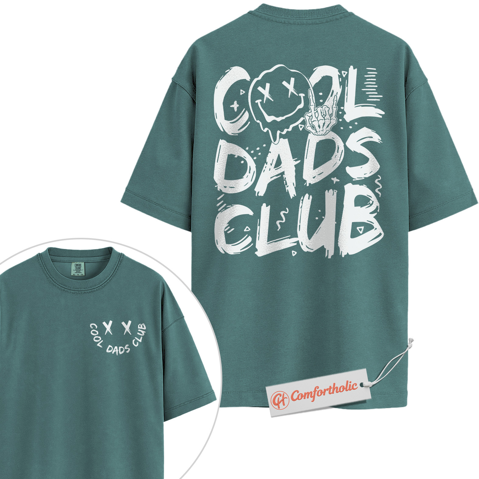 Cool Dads Club Shirt, Funny Dad Shirt, Edgy Father’s Day Shirt, Comfort Colors T-Shirt 2-Sided - Image 11